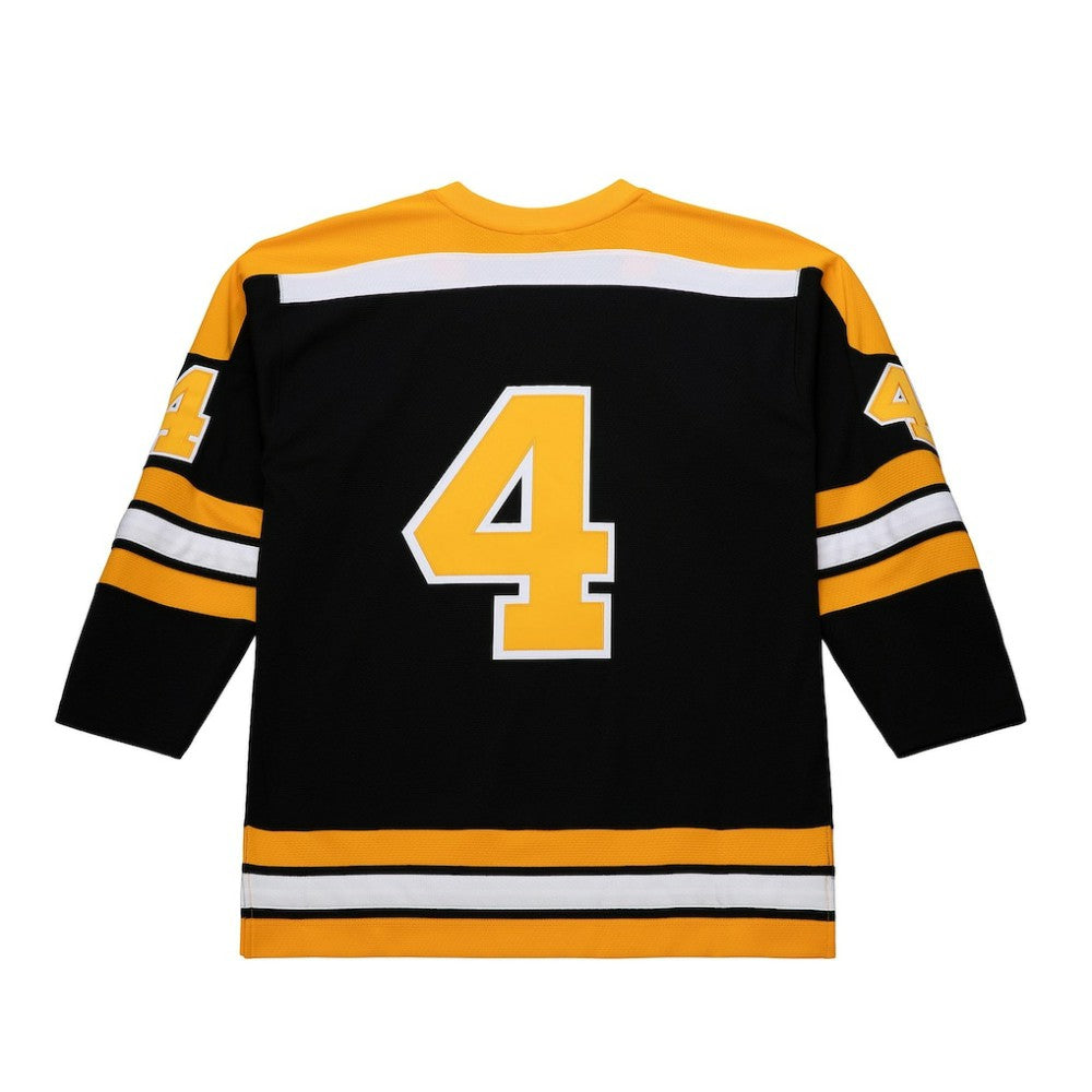 NHL Black Bobby Orr Boston Bruins Mitchell & Ness Big & Tall 1971/72 Blue Line 2.0 Jersey