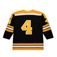 NHL Black Bobby Orr Boston Bruins Mitchell & Ness Big & Tall 1971/72 Blue Line 2.0 Jersey