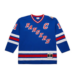 NHL Blue Mark Messier New York Rangers Mitchell & Ness Big & Tall 1993/94 Blue Line 2.0 Jersey