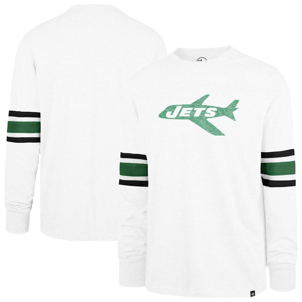 '47 Gridiron Throwback Premier Brex Long Sleeve T-Shirt - New York Jets