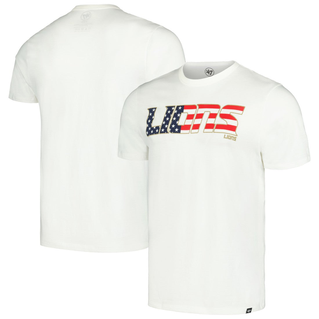 '47 Flag Script Franklin T-Shirt - Detroit Lions