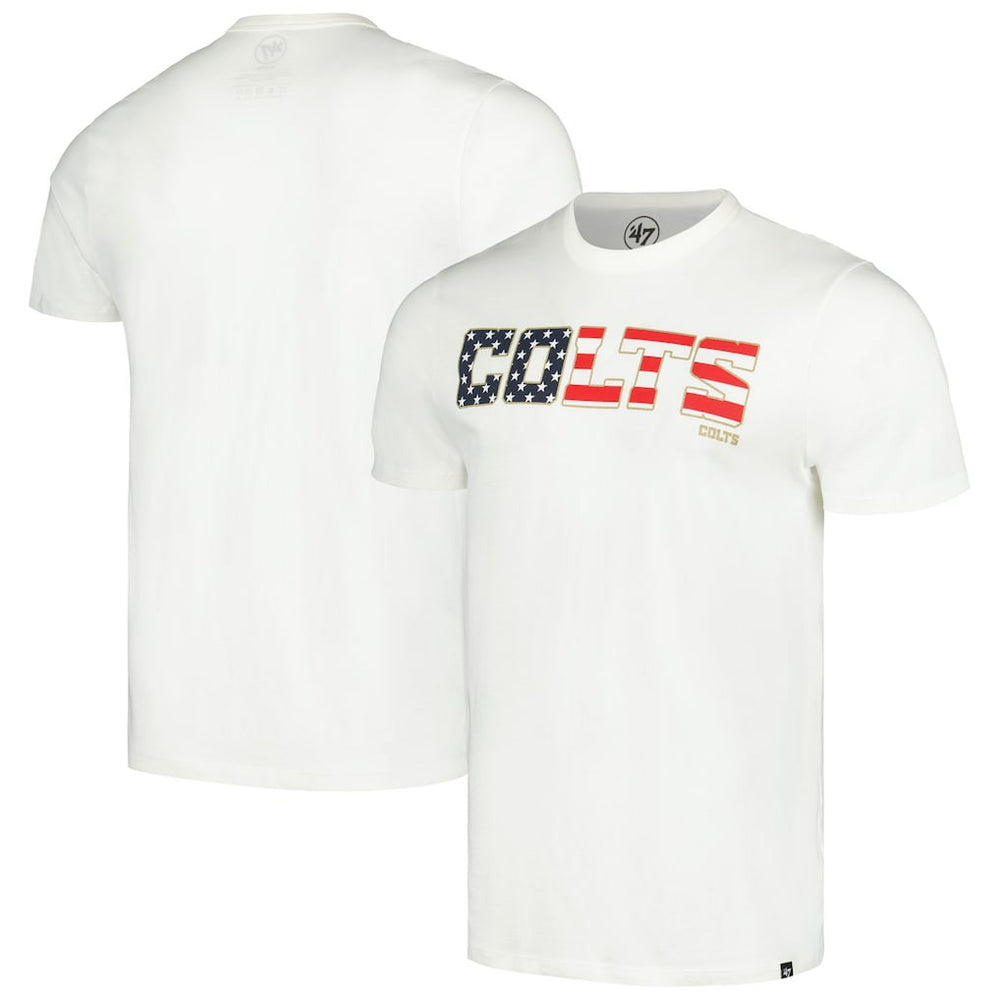 '47 Flag Script Franklin T-Shirt - Indianapolis Colts