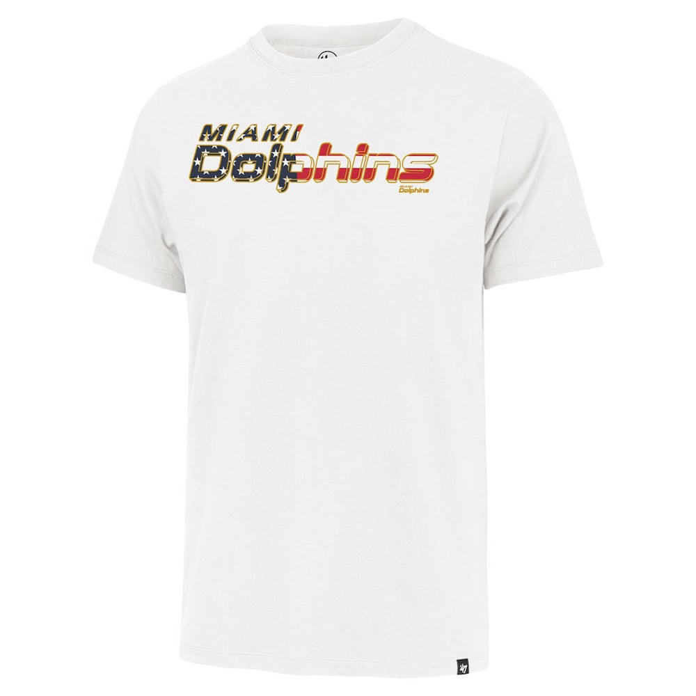 '47 Flag Script Franklin T-Shirt - Miami Dolphins