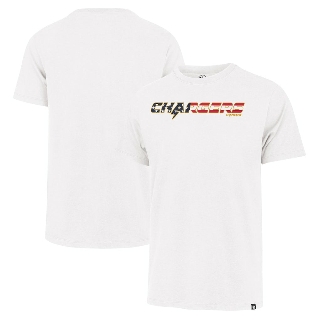 '47 Flag Script Franklin T-Shirt - Los Angeles Chargers
