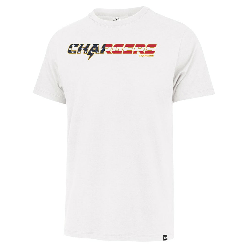 '47 Flag Script Franklin T-Shirt - Los Angeles Chargers