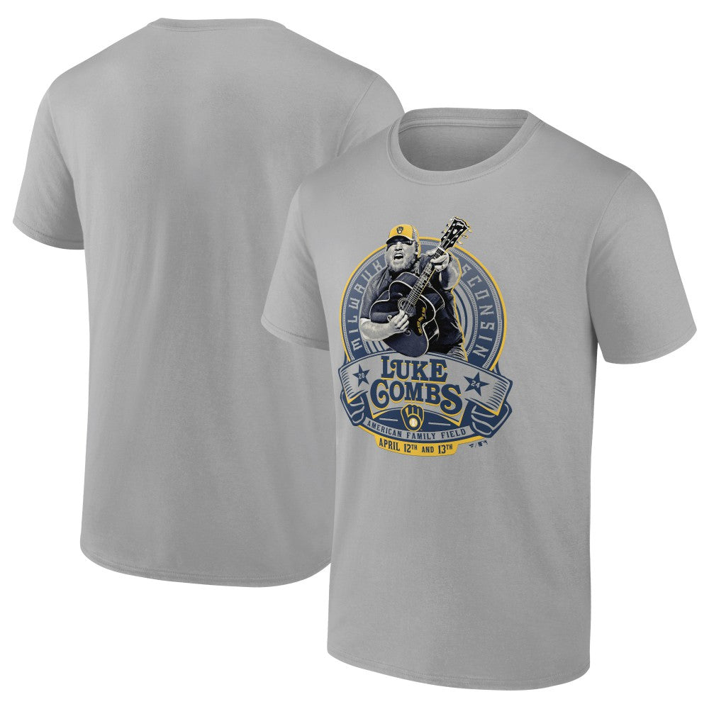 MLB Luke Combs x Milwaukee Brewers Fanatics Graphic T-Shirt