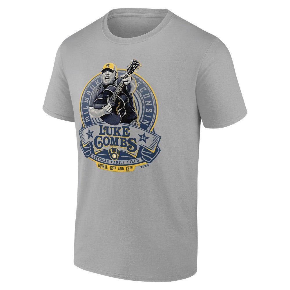 MLB Luke Combs x Milwaukee Brewers Fanatics Graphic T-Shirt