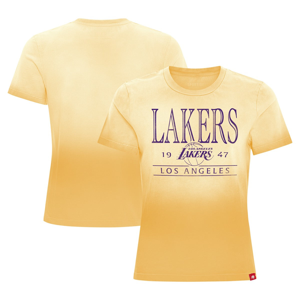 NBA Los Angeles Lakers Sportiqe Women's Arcadia Sun-Dipped T-Shirt