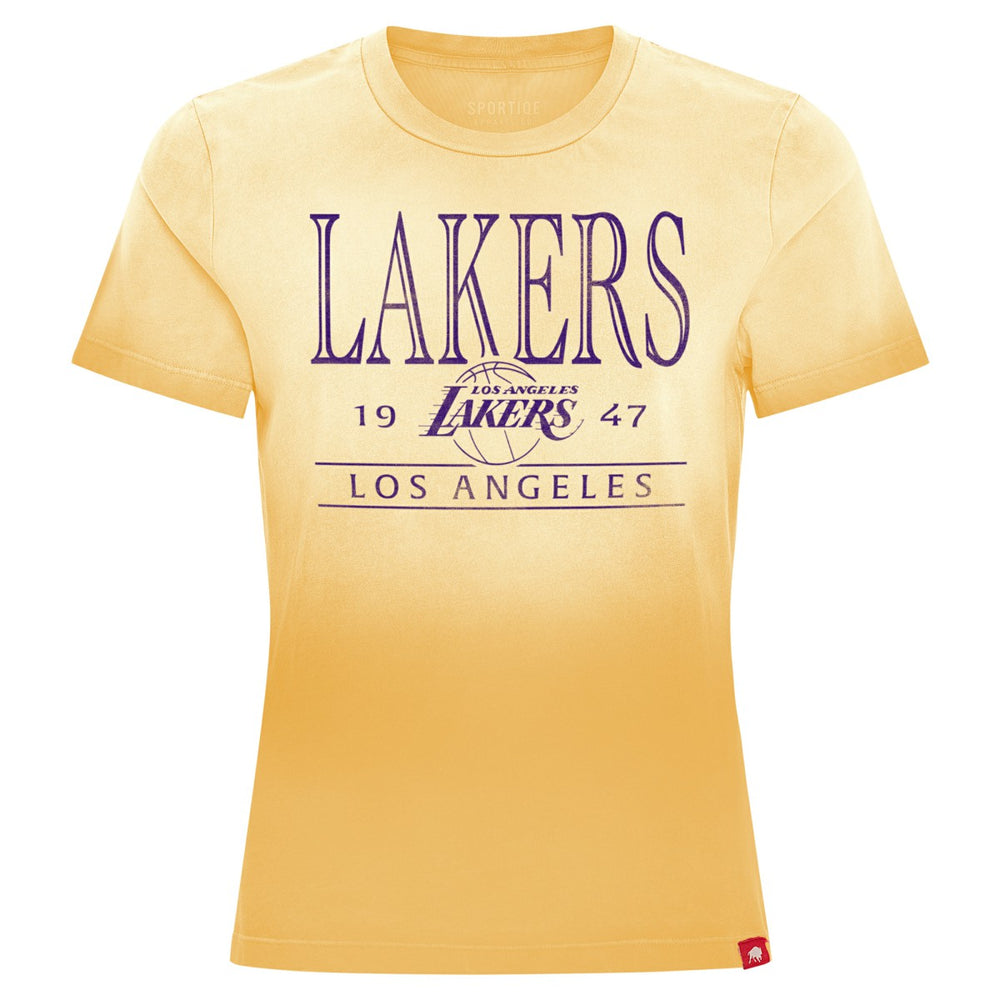 NBA Los Angeles Lakers Sportiqe Women's Arcadia Sun-Dipped T-Shirt