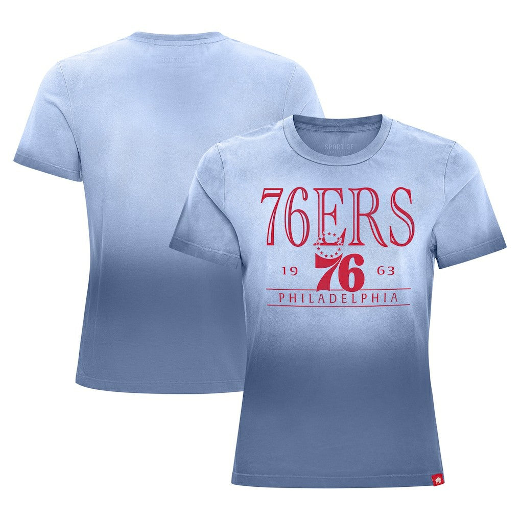 NBA Philadelphia 76ers Sportiqe Women's Arcadia Sun-Dipped T-Shirt