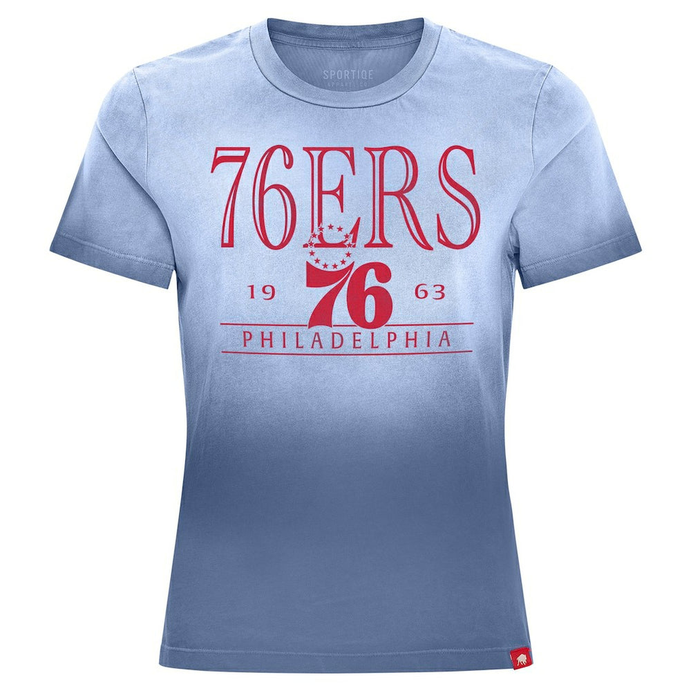 NBA Philadelphia 76ers Sportiqe Women's Arcadia Sun-Dipped T-Shirt