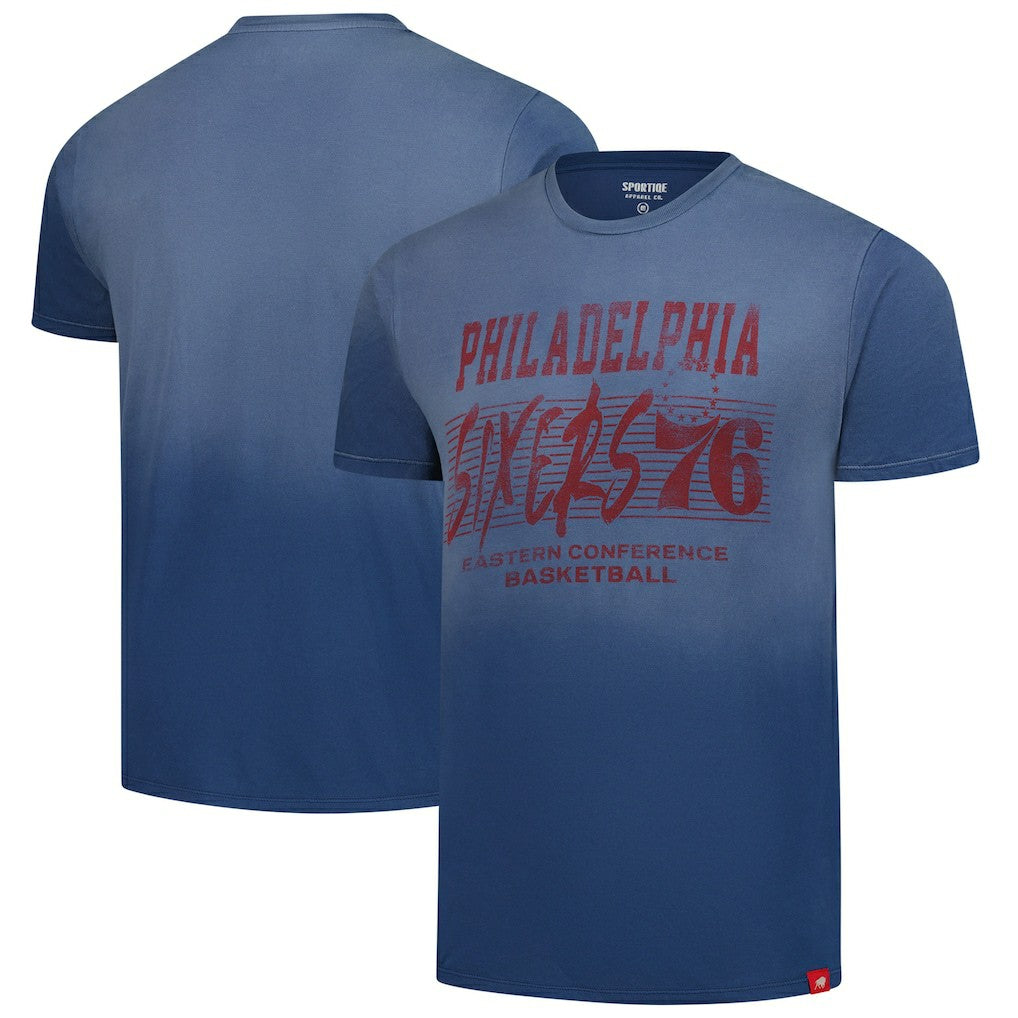NBA Philadelphia 76ers Sportiqe Unisex Bingham Sun-Fade T-Shirt