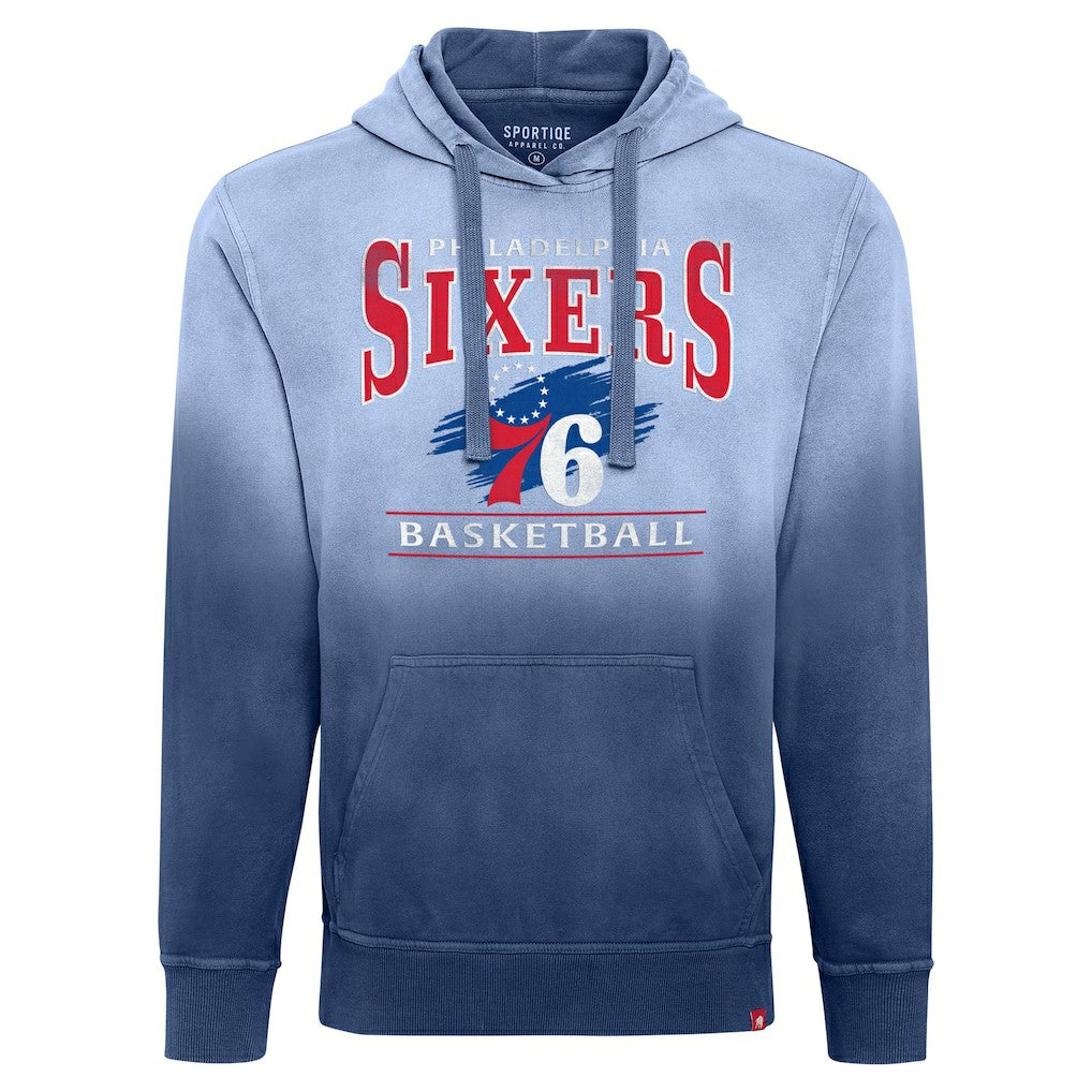 NBA Philadelphia 76ers Sportiqe Unisex Blake Sun-Fade Pullover Hoodie