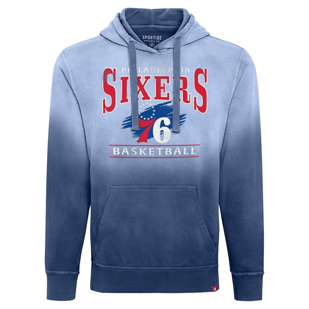 NBA Philadelphia 76ers Sportiqe Unisex Blake Sun-Fade Pullover Hoodie