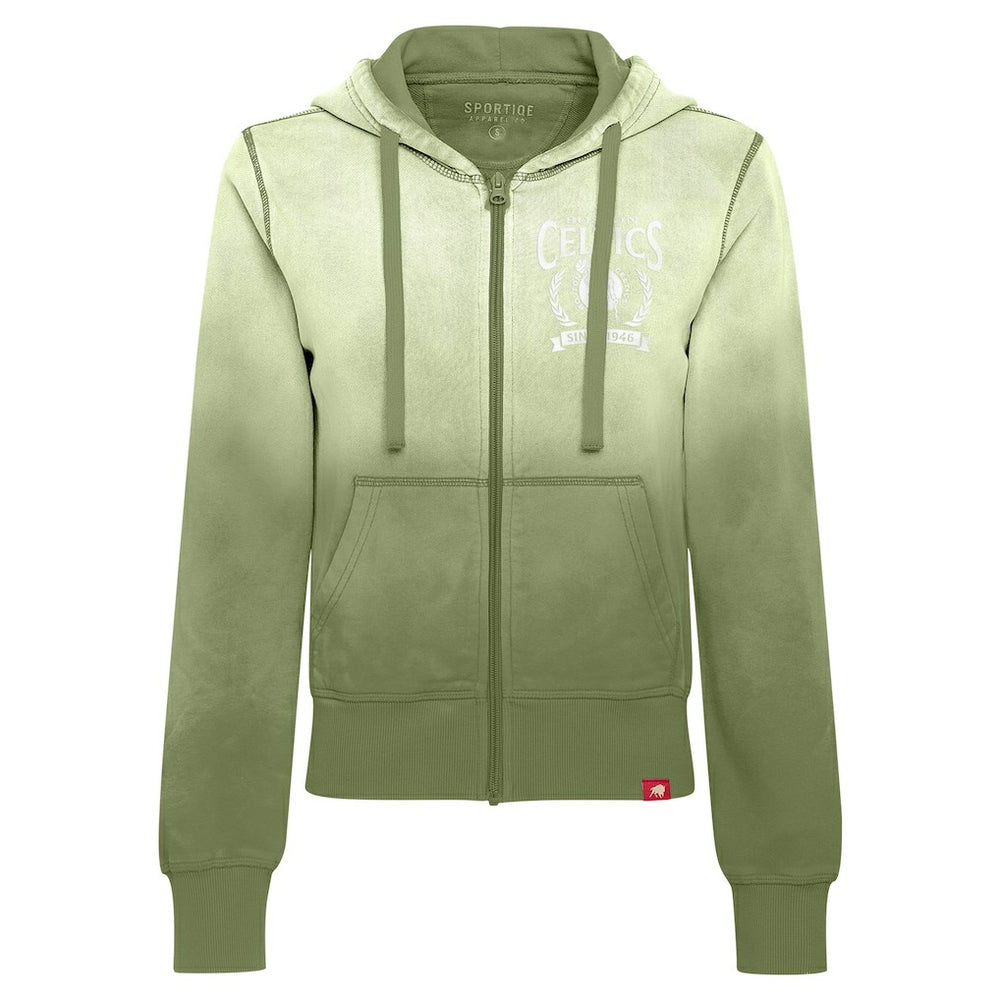 NBA Boston Celtics Sportiqe Women's Carli Sun Fade Full-Zip Hoodie