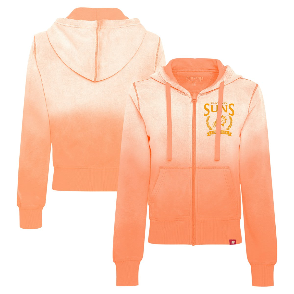NBA Phoenix Suns Sportiqe Women's Carli Sun Fade Full-Zip Hoodie