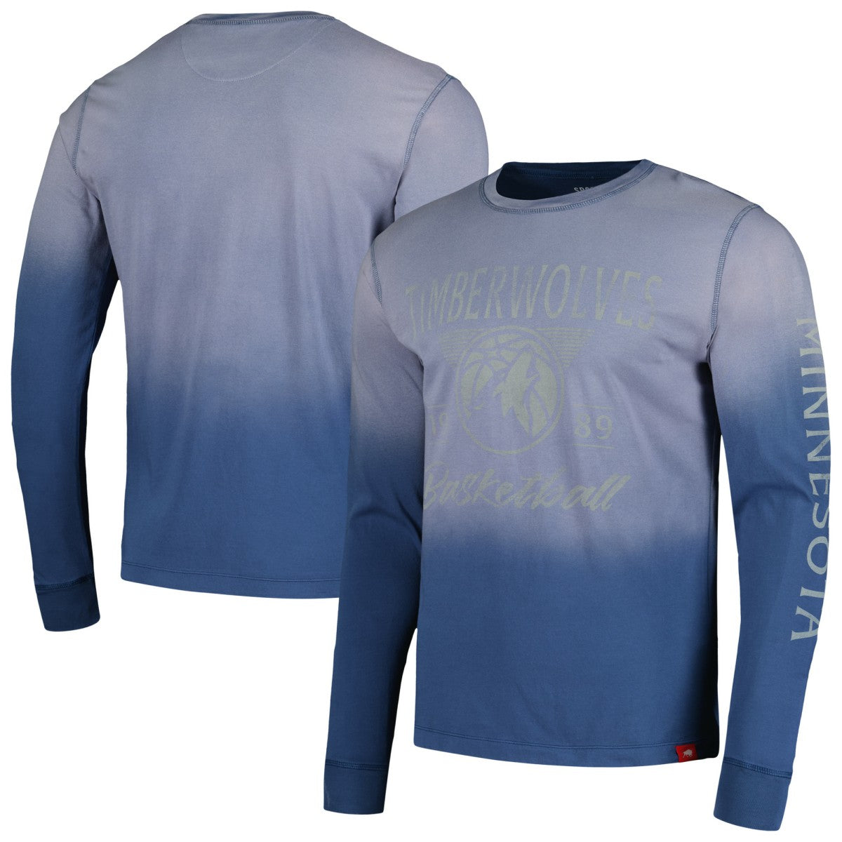 NBA Minnesota Timberwolves Sportiqe Unisex Mohave Sun-Dipped Long Sleeve T-Shirt