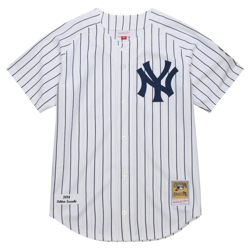 MLB Ichiro Suzuki New York Yankees Mitchell & Ness 2014 Cooperstown Collection Authentic Throwback Jersey