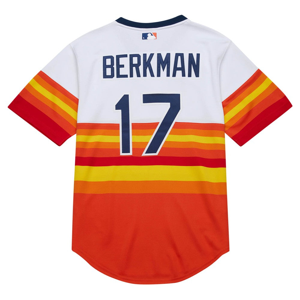 MLB Lance Berkman Houston Astros Mitchell & Ness 2004 Cooperstown Collection Authentic Throwback Jersey