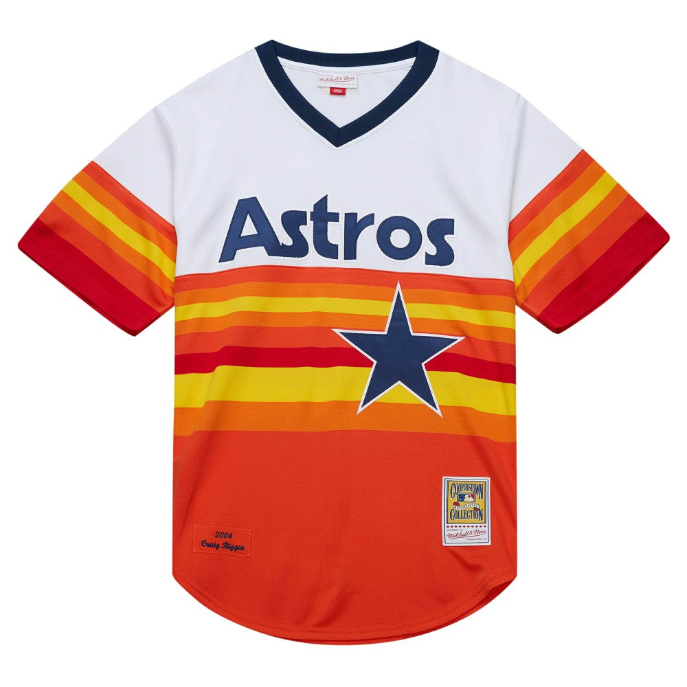 MLB Craig Biggio Houston Astros Mitchell & Ness 2004 Cooperstown Collection Authentic Throwback Jersey