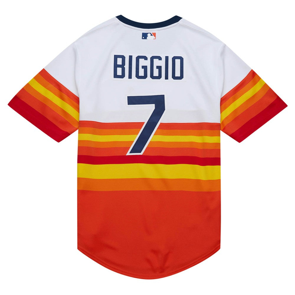 MLB Craig Biggio Houston Astros Mitchell & Ness 2004 Cooperstown Collection Authentic Throwback Jersey