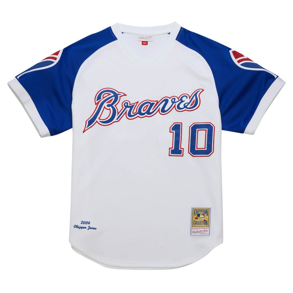 MLB Chipper Jones Atlanta Braves Mitchell & Ness 2004 Cooperstown Collection Authentic Throwback Jersey