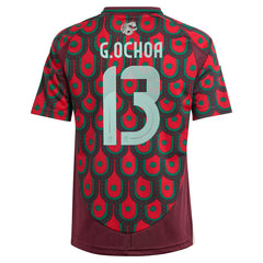 Guillermo Ochoa Mexico National Team Youth 2024 Home Replica Player Jersey - Adidas Burgundy
