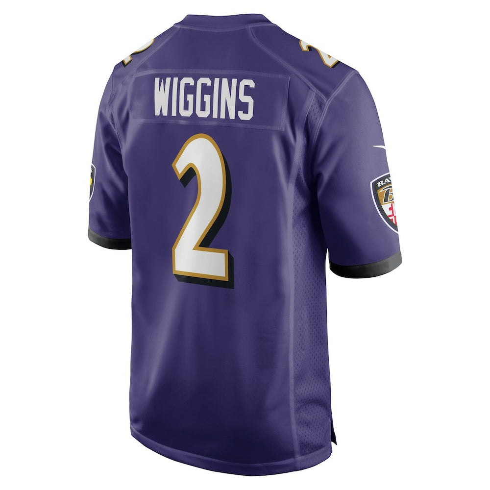 Nate Wiggins  Player Game Jersey - Baltimore Ravens
