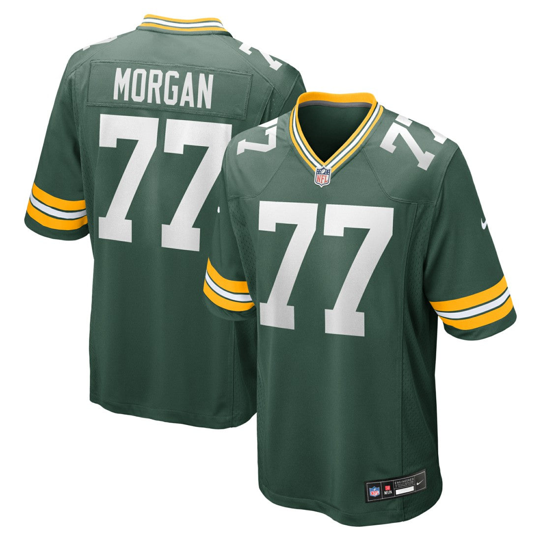 Jordan Morgan  Player Game Jersey - Green Bay Packers