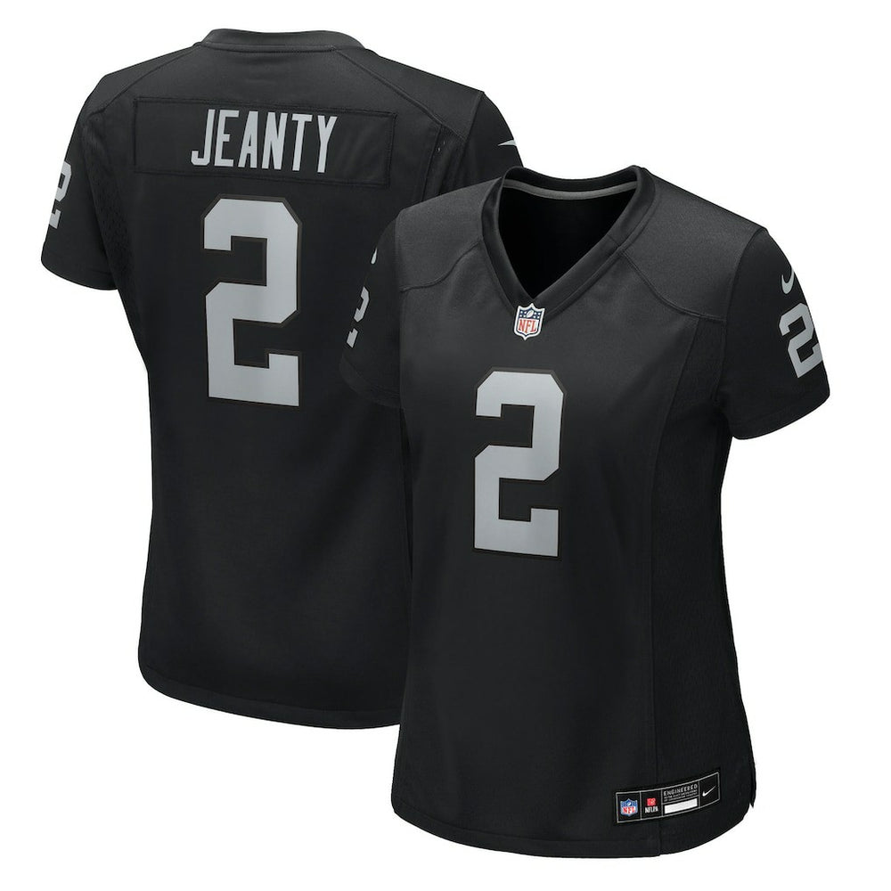 Ashton Jeanty  Women's 2025 NFL Draft First Round Pick Team Game Jersey - Las Vegas Raiders