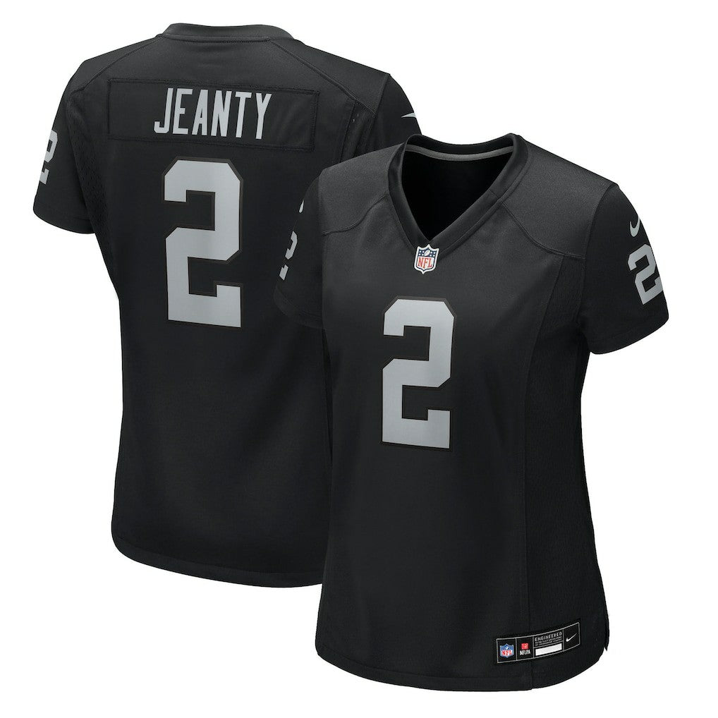 Ashton Jeanty  Women's 2025 NFL Draft First Round Pick Team Game Jersey - Las Vegas Raiders