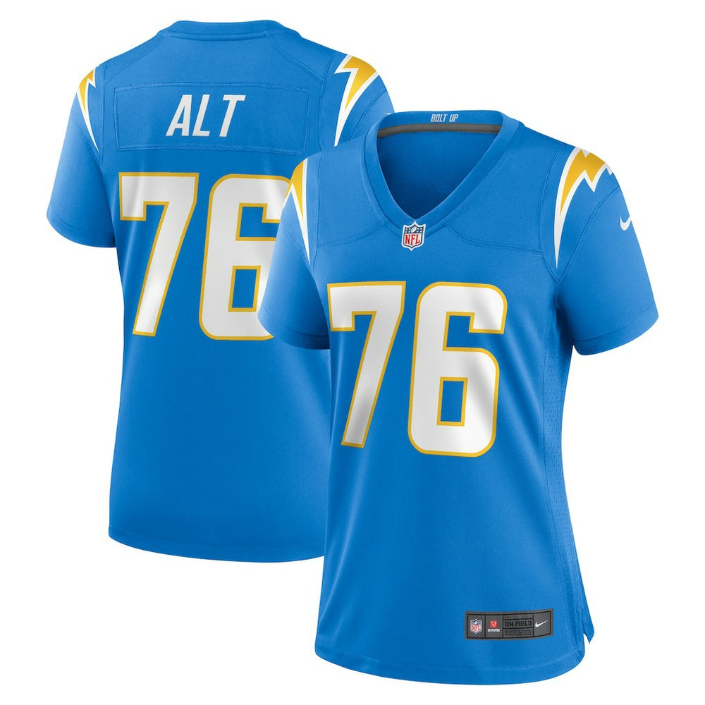 Joe Alt  Women's 2024 NFL Draft First Round Pick Player Game Jersey - Los Angeles Chargers