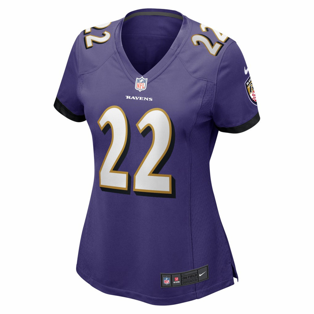 Derrick Henry  Women's Game Player Jersey - Baltimore Ravens