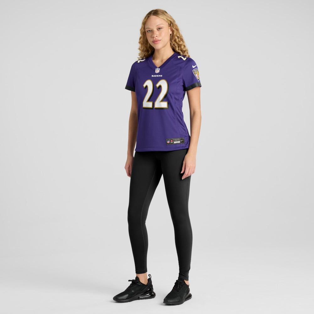 Derrick Henry  Women's Game Player Jersey - Baltimore Ravens