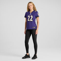 Derrick Henry  Women's Game Player Jersey - Baltimore Ravens