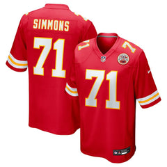 Josh Simmons  2025 NFL Draft First Round Pick Game Jersey - Kansas City Chiefs