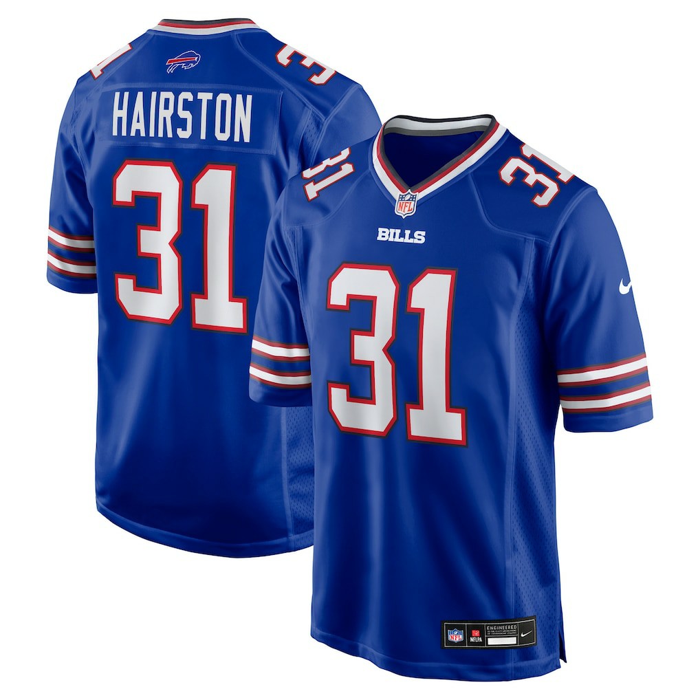 Maxwell Hairston  2025 NFL Draft First Round Pick Game Jersey - Buffalo Bills