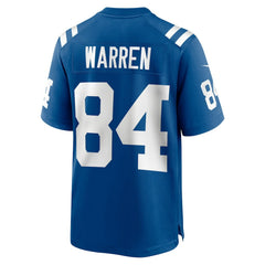 Tyler Warren  2025 NFL Draft First Round Pick Game Jersey - Indianapolis Colts
