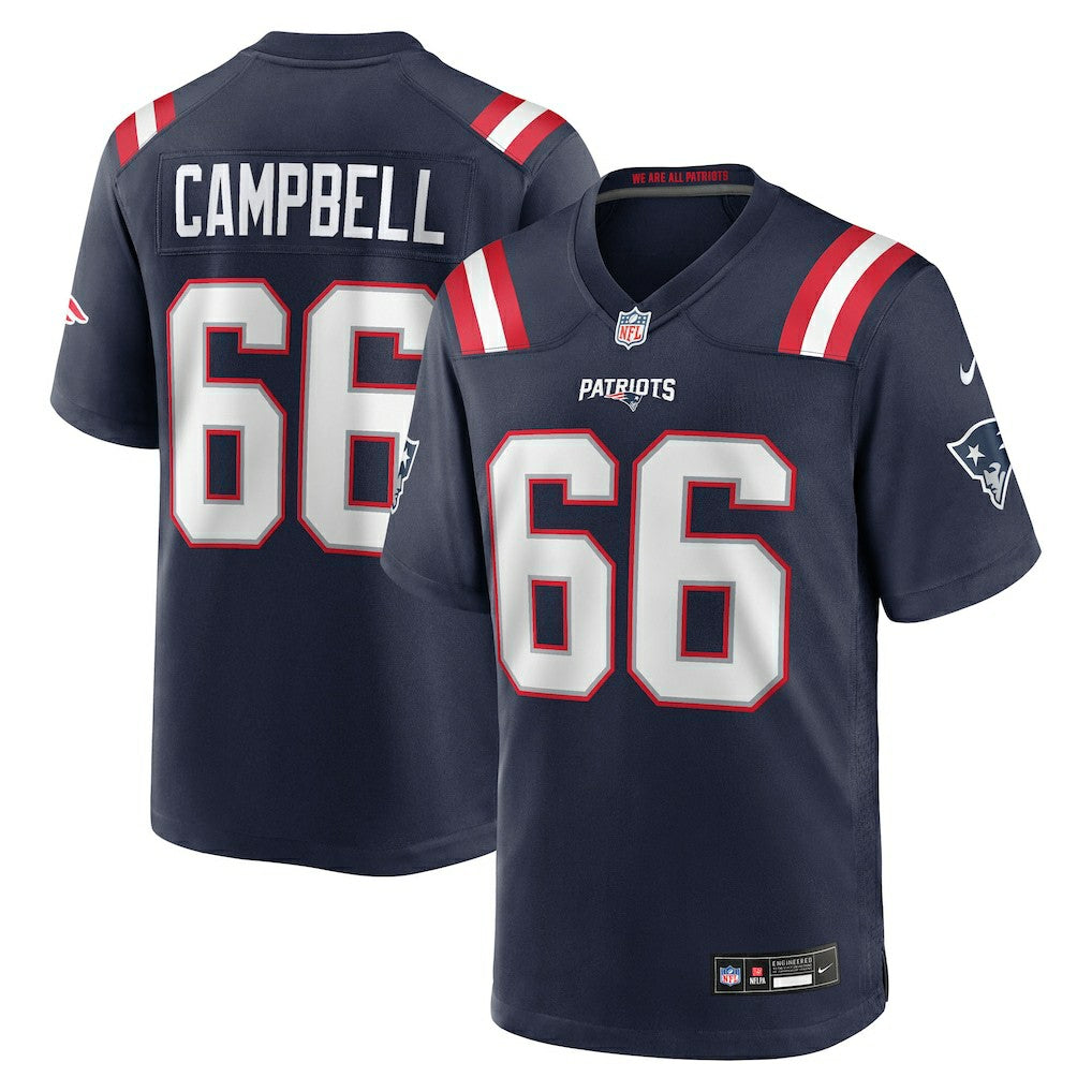 Will Campbell  2025 NFL Draft First Round Pick Game Jersey - New England Patriots