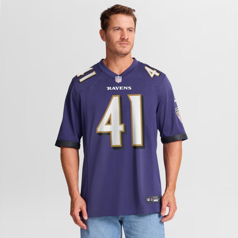 Dre'Mont Jones  Team Game Jersey - Baltimore Ravens