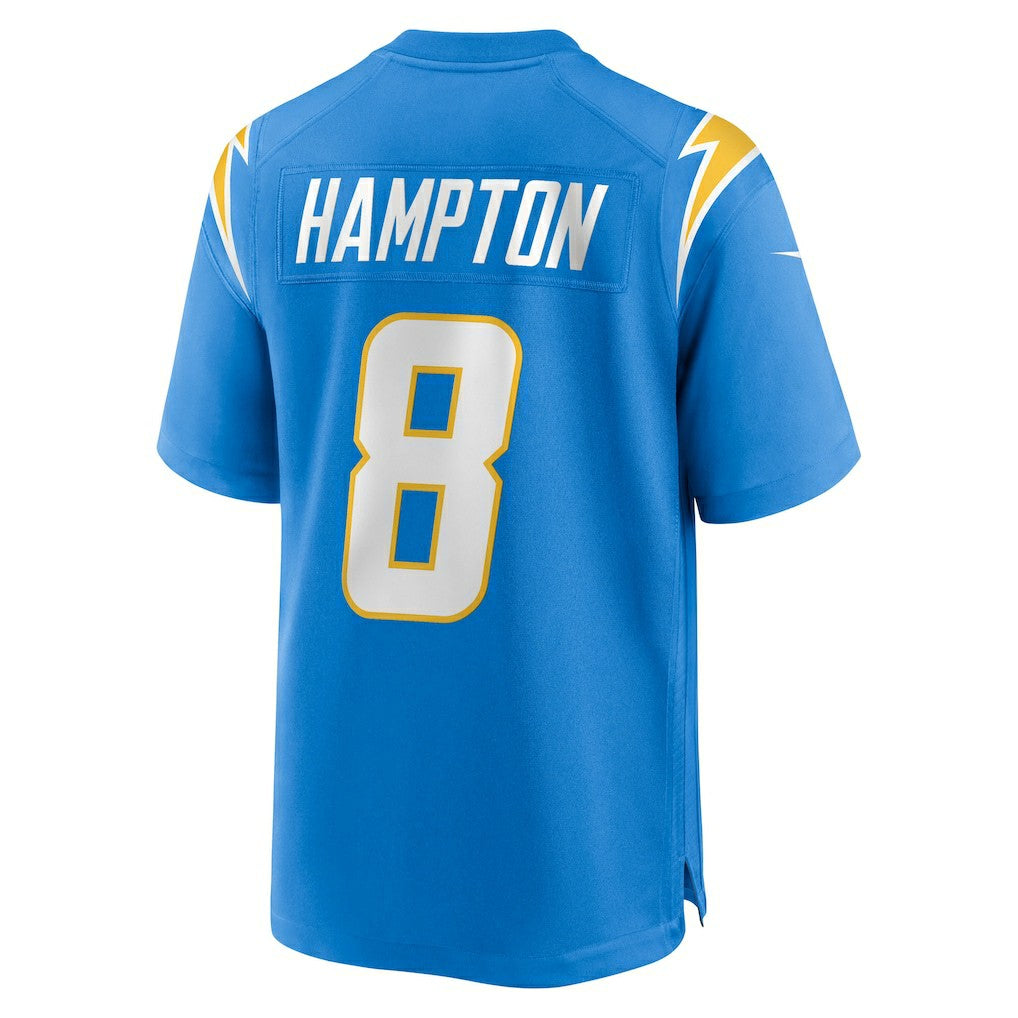 Omarion Hampton  2025 NFL Draft First Round Pick Game Jersey - Los Angeles Chargers