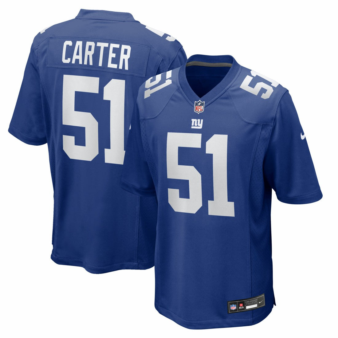 Abdul Carter  2025 NFL Draft First Round Pick Game Jersey - New York Giants
