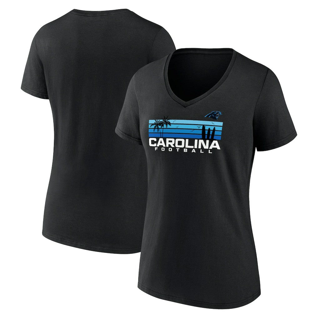 Women's Defensive Stand V-Neck T-Shirt - Carolina Panthers