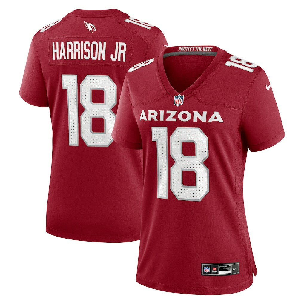 Marvin Harrison Jr.  Women's Player Game Jersey - Arizona Cardinals
