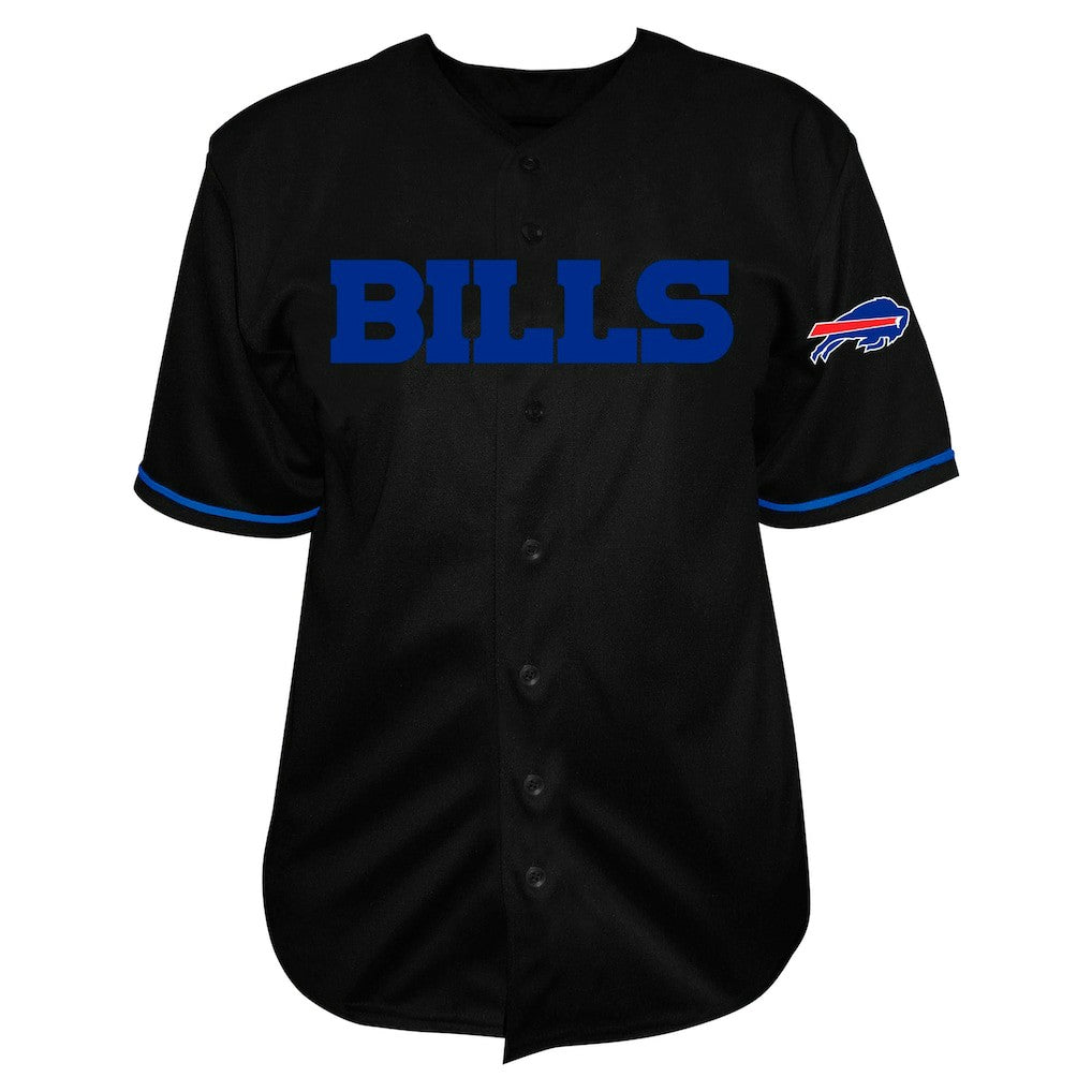 Josh Allen  Big & Tall Baseball Button-Up Shirt - Buffalo Bills