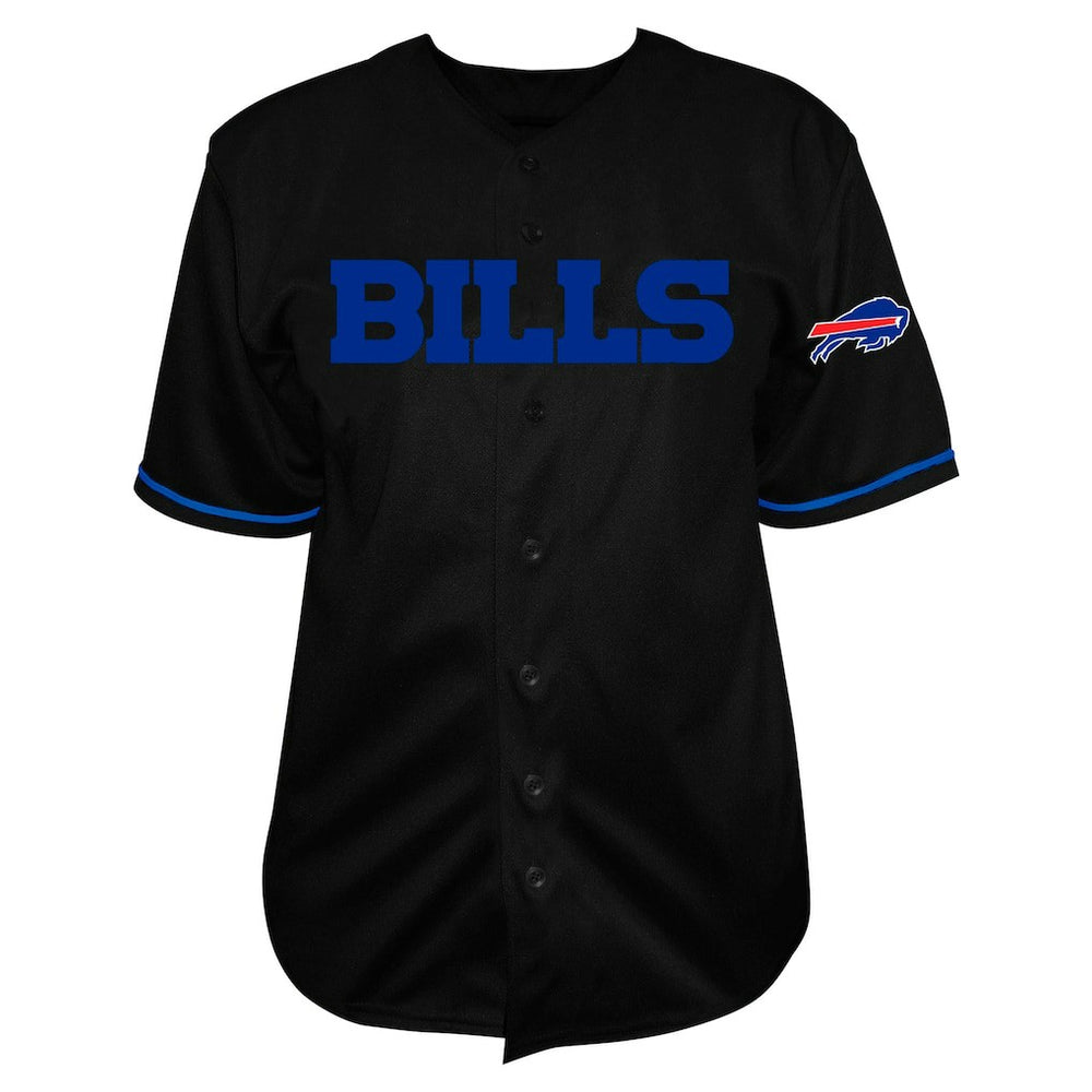 Josh Allen  Big & Tall Baseball Button-Up Shirt - Buffalo Bills