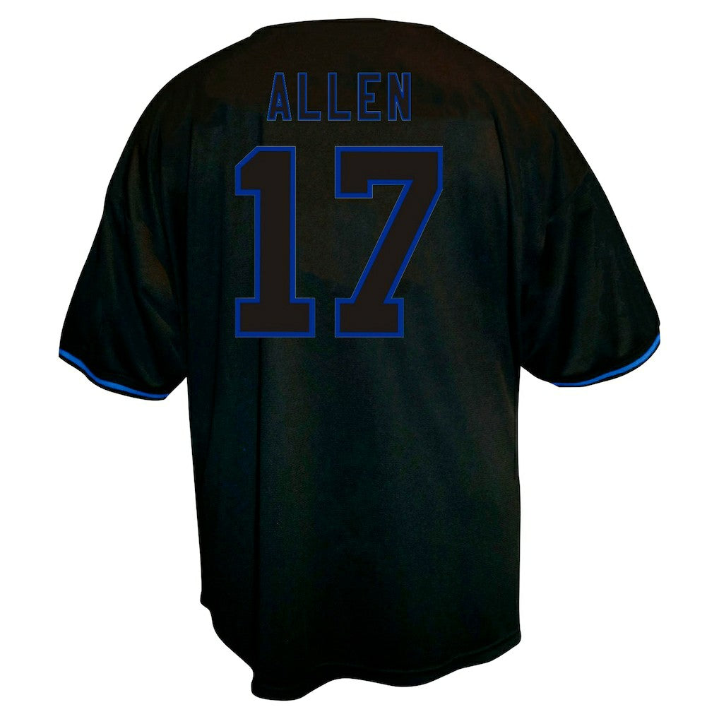 Josh Allen  Big & Tall Baseball Button-Up Shirt - Buffalo Bills