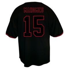 Patrick Mahomes  Big & Tall Baseball Button-Up Shirt - Kansas City Chiefs