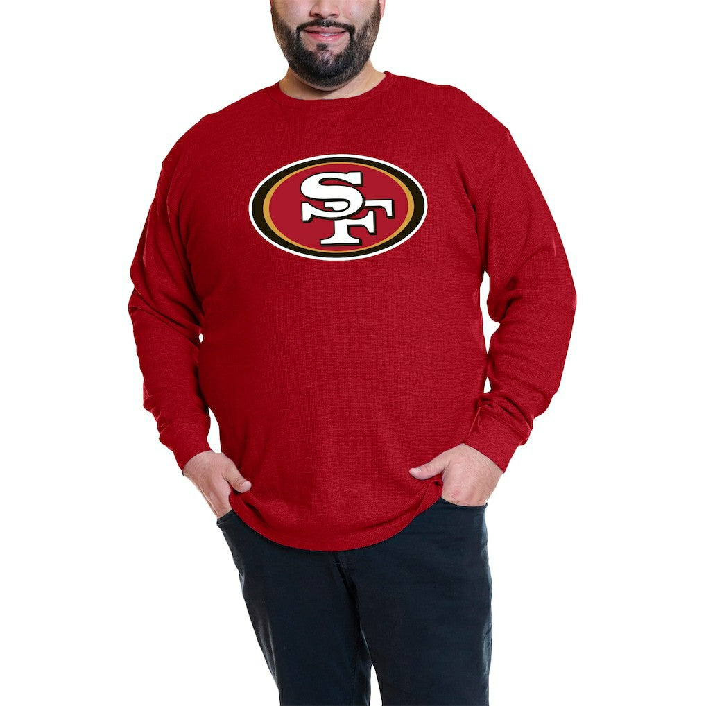 Christian McCaffrey  Big & Tall Thermal Waffle Long Sleeve T-Shirt - San Francisco 49ers