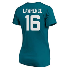 Trevor Lawrence  Women's Plus Size Fair Catch Name & Number Scoop Neck T-Shirt - Jacksonville Jaguars